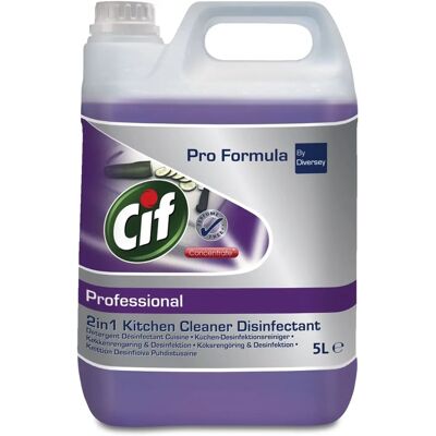 Cif 2 in 1 Disinfectant & Cleaner - Surface disinfectant - 5L Cif 2 in 1 Disinfectant & Cleaner - Surface disinfectant - 5L
