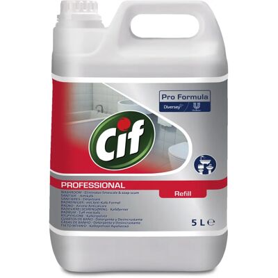 Nettoyant Salle de Bain Cif Professional 2x5L - WC & Bain - Publicité Nettoyant Salle de Bain Cif Professional 2x5L - WC & Bain - Publicité