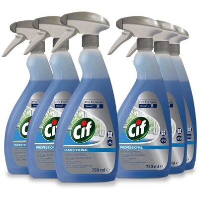 Diversey Cif professionelle Glasreiniger - 750 ml, Packung 6 Diversey Cif professionelle Glasreiniger - 750 ml, Packung 6