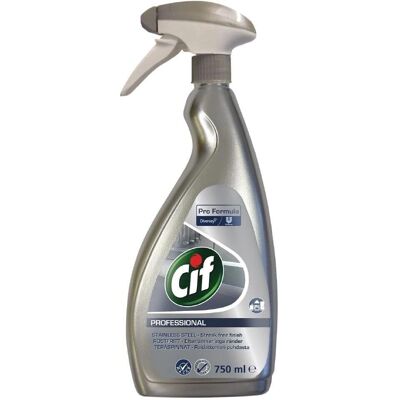 Nettoyant pour acier inoxydable et verre Cif - 750ml - Publicité Nettoyant pour acier inoxydable et verre Cif - 750ml - Publicité