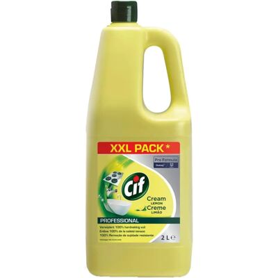 Cif Citroen Reinigingscrème - Badkamer, Keuken, 2L Cif Citroen Reinigingscrème - Badkamer, Keuken, 2L