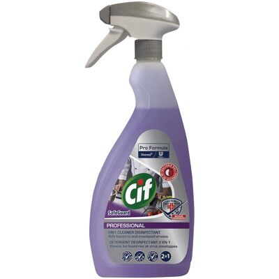 Cif - Professional 2-in-1 - 2-in-1 - 750 ml - Désinfectant nettoyant - Publicité Cif - Professional 2-in-1 - 2-in-1 - 750 ml - Désinfectant nettoyant - Publicité