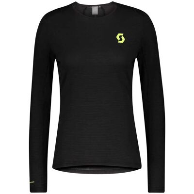 Scott Lightweight Warm Running Shirt - Black / Yellow - Running Shirt Scott Lightweight Warm Running Shirt - Black / Yellow - Running Shirt