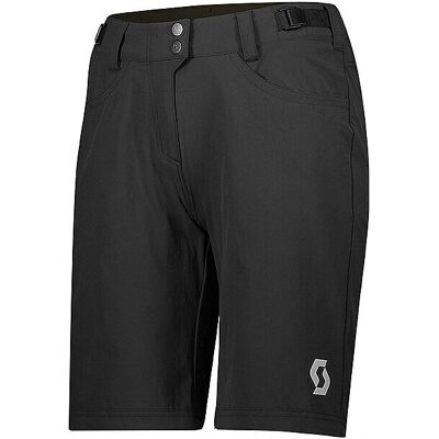 Scott Trail Flow W/Pad Shorts Schwarz - Mountainbike-Hosen Scott Trail Flow W/Pad Shorts Schwarz - Mountainbike-Hosen