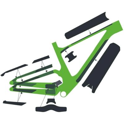 Syncros Hvid Spark Carbon cykelstelbeskyttelsessæt Syncros Hvid Spark Carbon cykelstelbeskyttelsessæt