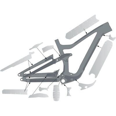 Syncros Ransom Carbon Rahmen Schutz-Set - Klar Matt Syncros Ransom Carbon Rahmen Schutz-Set - Klar Matt