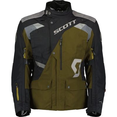 Scott Dualraid Dryo Motorrad Textiljacke - Schwarz Grün - Leicht, Wasserdicht, Belüftet Scott Dualraid Dryo Motorrad Textiljacke - Schwarz Grün - Leicht, Wasserdicht, Belüftet