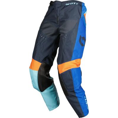 Pantaloni da Motocross Scott 350 Race Evo 2023 Blu Arancio Pantaloni da Motocross Scott 350 Race Evo 2023 Blu Arancio