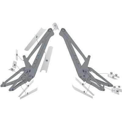 Kit di protezione per telaio in carbonio Syncros Genius - Bianco - Tutte le taglie Kit di protezione per telaio in carbonio Syncros Genius - Bianco - Tutte le taglie