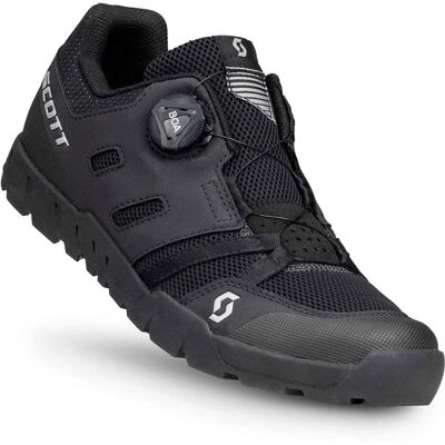 Scott Crus-r Flat Boa Schuh Schwarz - Mountainbike-Schuh Scott Crus-r Flat Boa Schuh Schwarz - Mountainbike-Schuh