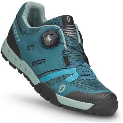 Scott Crus-R Flat Boa Schuh - Petrol Blau - Minzgrün - Fahrradschuh Scott Crus-R Flat Boa Schuh - Petrol Blau - Minzgrün - Fahrradschuh