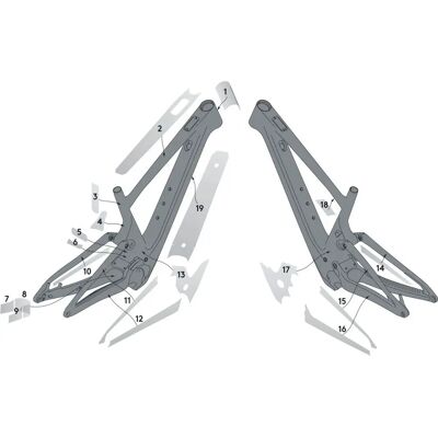 Syncros Set Protezione Telaio Bianco - Protezione per bici Syncros Set Protezione Telaio Bianco - Protezione per bici