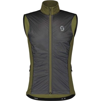 Scott M Gravel Warm Merino Vest - Grønn/Svart - S Scott M Gravel Warm Merino Vest - Grønn/Svart - S