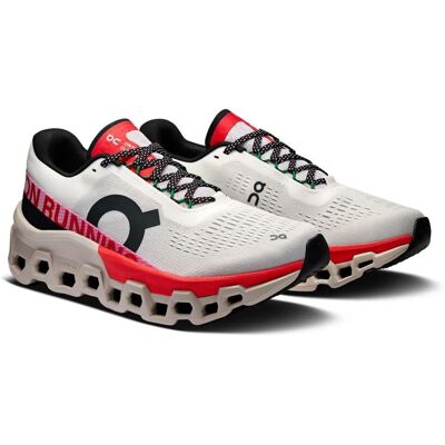 MoRub-Japan Damen Cloudmonster 2 Ivory Rot Laufschuhe MoRub-Japan Damen Cloudmonster 2 Ivory Rot Laufschuhe