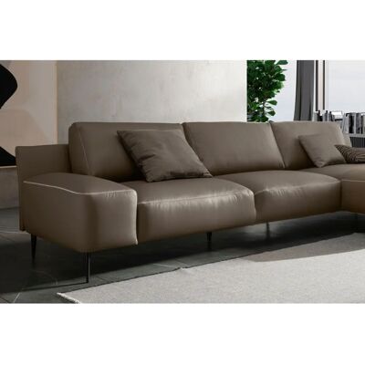 designwerk Forma - Zeitloses Leder-Sofa mit Recamiere rechts - Sofa designwerk Forma - Zeitloses Leder-Sofa mit Recamiere rechts - Sofa