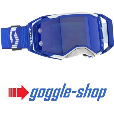 Lunettes Cross Scott Prospect 2.0 - Bleu Blanc, Anti-Buée, UV 100% - Publicité Lunettes Cross Scott Prospect 2.0 - Bleu Blanc, Anti-Buée, UV 100% - Publicité