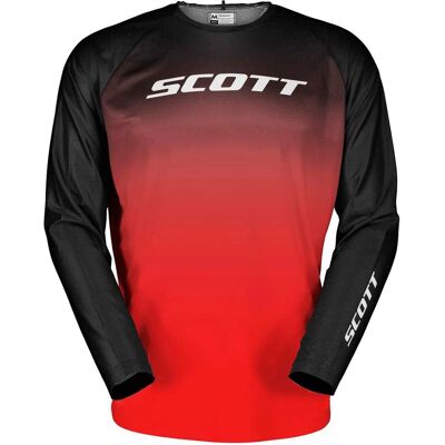 Jersey de motocross Scott EVO Swap negro-rojo Jersey de motocross Scott EVO Swap negro-rojo