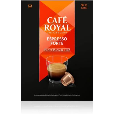 Capsules d'espresso Café Royal Professional Forte - 48 pcs - Noir & Blanc - Publicité Capsules d'espresso Café Royal Professional Forte - 48 pcs - Noir & Blanc - Publicité