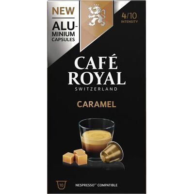 Café Royal Modèle - Capsules Café Caramel - Type de Café - Publicité Café Royal Modèle - Capsules Café Caramel - Type de Café - Publicité