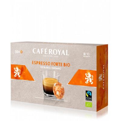 Café Royal Espresso Forte Bio - Arabica, Fairtrade, 50 capsules Café Royal Espresso Forte Bio - Arabica, Fairtrade, 50 capsules