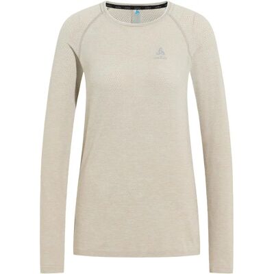 T-shirt à manches longues sans couture Odlo Essential Seamless - Femme Argent Nuage Mélange L T-shirt à manches longues sans couture Odlo Essential Seamless - Femme Argent Nuage Mélange L