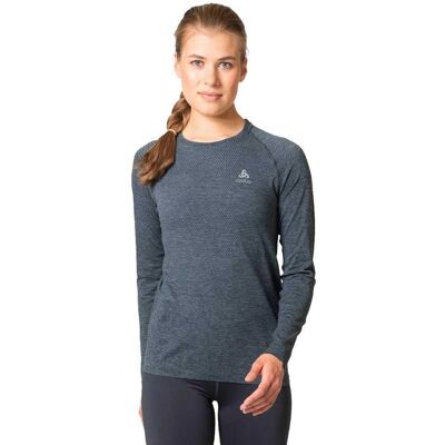 Odlo Damen Essential Seamless - Langarmshirt Blau Odlo Damen Essential Seamless - Langarmshirt Blau