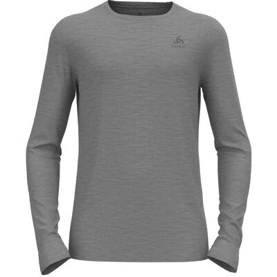 Odlo Grey Merino Base Layer - 200 Crew Neck L/S Odlo Grey Merino Base Layer - 200 Crew Neck L/S