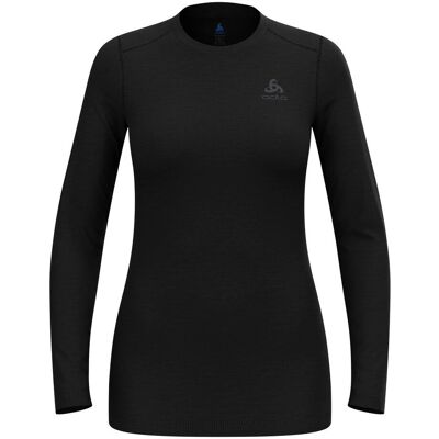 Odlo Schwarzes Merino 160 Langarm-Basisshirt Odlo Schwarzes Merino 160 Langarm-Basisshirt