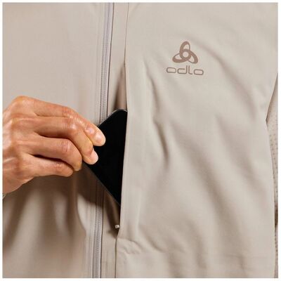 Odlo Beige Winddichte Laufweste - Jacke Odlo Beige Winddichte Laufweste - Jacke