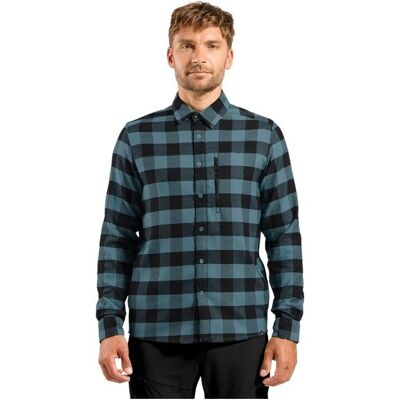ODLO - HALDEN CHECK - Black - L - Shirt ODLO - HALDEN CHECK - Black - L - Shirt