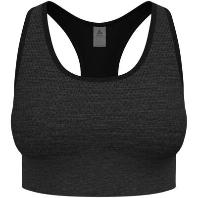 Odlo Damen Seamless Medium - Gepolsterter Sport-BH - Schwarz Odlo Damen Seamless Medium - Gepolsterter Sport-BH - Schwarz