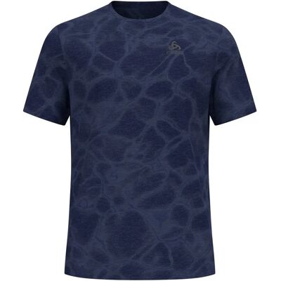 T-shirt de course Odlo Zeroweight Engineered Chill-Tec Bleu Marine - Publicité T-shirt de course Odlo Zeroweight Engineered Chill-Tec Bleu Marine - Publicité
