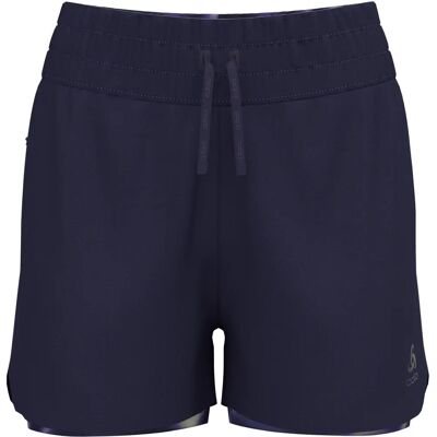 Odlo Zeroweight 3Inch 2in1 Print navy blue Shorts - Laufen Odlo Zeroweight 3Inch 2in1 Print navy blue Shorts - Laufen