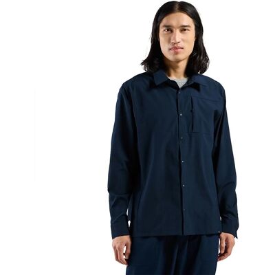 Odlo Essential Blau Outdoor-Hemd - Bekleidung Odlo Essential Blau Outdoor-Hemd - Bekleidung