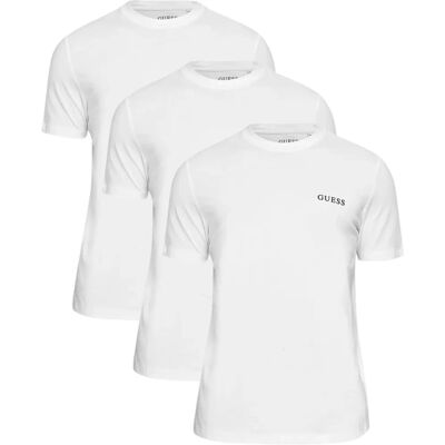 T-shirt Guess U4YG52KCAM1G011 in cotone bianco - Uomo T-shirt Guess U4YG52KCAM1G011 in cotone bianco - Uomo