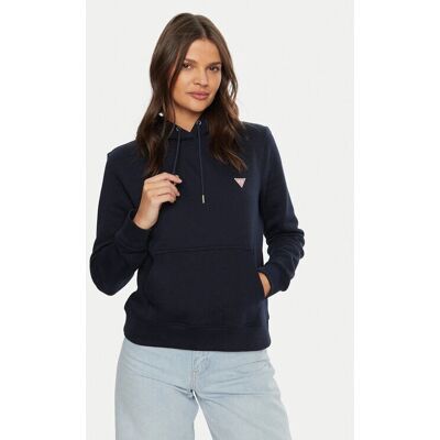 Guess W4YQ04 KC811 Mørkeblå Regular Fit Sweatshirt - Sweatshirt Guess W4YQ04 KC811 Mørkeblå Regular Fit Sweatshirt - Sweatshirt