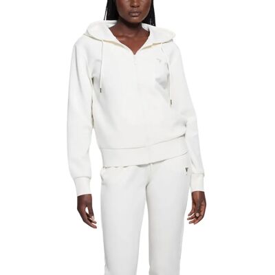 Guess Sweatshirt Weiß Baumwolle Athleisure - Sweatshirt Guess Sweatshirt Weiß Baumwolle Athleisure - Sweatshirt