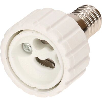 Max Hauri AG 165811 Lampenfassung - Adapter E14 auf GU10 - Weiß Max Hauri AG 165811 Lampenfassung - Adapter E14 auf GU10 - Weiß