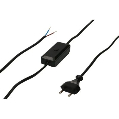 Max Hauri AG Voedingskabel - 2m Zwart - Universeel Dimmer Max Hauri AG Voedingskabel - 2m Zwart - Universeel Dimmer