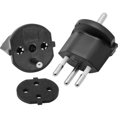 Max Hauri AG Modèle 167767 Adaptateur de Prise - Type C - Noir - Publicité Max Hauri AG Modèle 167767 Adaptateur de Prise - Type C - Noir - Publicité