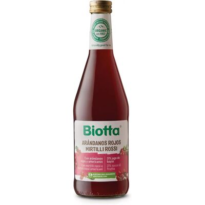 Jugo de Arándano Biotta - 500ml Orgánico Salvaje Vegano Jugo de Arándano Biotta - 500ml Orgánico Salvaje Vegano