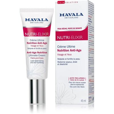 Mavala Nutri-Elixir Crème Ultime - Nutrition Anti-Âge - Publicité Mavala Nutri-Elixir Crème Ultime - Nutrition Anti-Âge - Publicité