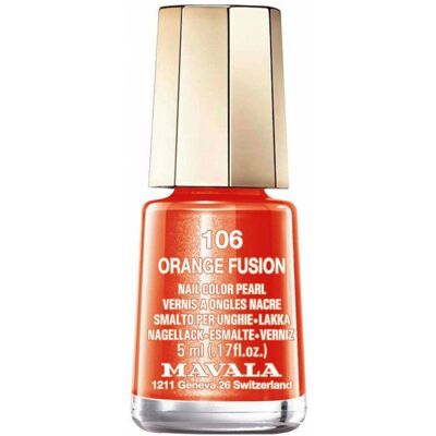 Esmalte de Uñas Mini Nacarado Orange Fusion - Esmalte Esmalte de Uñas Mini Nacarado Orange Fusion - Esmalte