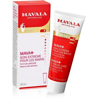 Crème pour les Mains Mavala Mava+ - Soin Extrême pour Mains Très Sèches et Stressées - Publicité Crème pour les Mains Mavala Mava+ - Soin Extrême pour Mains Très Sèches et Stressées - Publicité