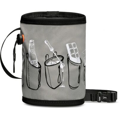 Mammut GYM PRINT CHALK BAG - Schwarz/Grau - Klettergurtasche Mammut GYM PRINT CHALK BAG - Schwarz/Grau - Klettergurtasche