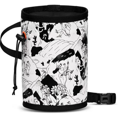 Mammut Borsa Magnesio GYM PRINT - Unisex - Bianco/Nero - Chalk Bag Mammut Borsa Magnesio GYM PRINT - Unisex - Bianco/Nero - Chalk Bag