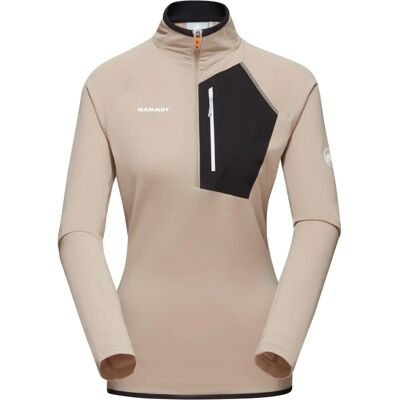 Mammut Aenergy Light ML Half Zip Pull Savannah-svart - Fleece tröja Mammut Aenergy Light ML Half Zip Pull Savannah-svart - Fleece tröja