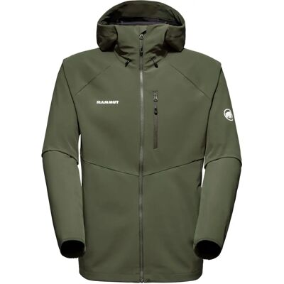 MAMMUT Herren Funktionsjacke Ultimate Comfort SO Hooded Jacket Men - dunkelmoos - XXL - Softshell Jacke MAMMUT Herren Funktionsjacke Ultimate Comfort SO Hooded Jacket Men - dunkelmoos - XXL - Softshell Jacke