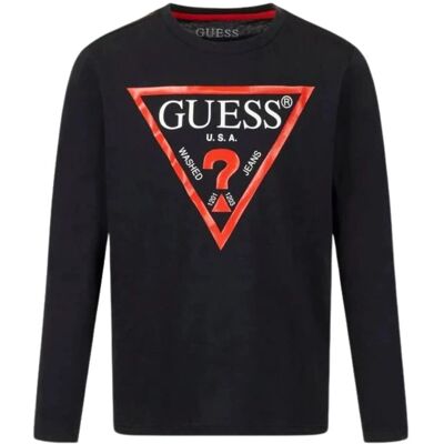 Guess Millo Sort langærmet T-shirt til drenge Guess Millo Sort langærmet T-shirt til drenge