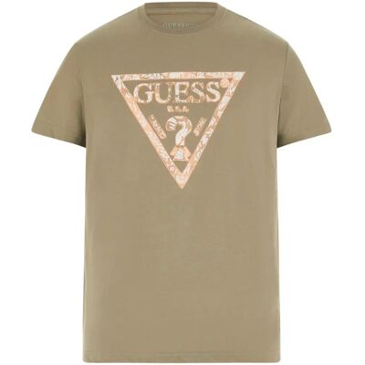 Guess M5GI06I3Z14 Zelené trojúhelníkové tričko - Casual Guess M5GI06I3Z14 Zelené trojúhelníkové tričko - Casual
